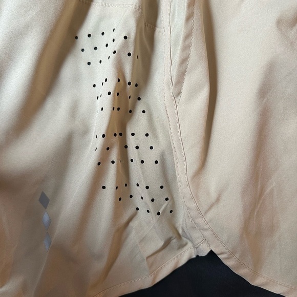 Rawgear NWT Large compression leggings with attached shorts black tan workout - Picture 4 of 8